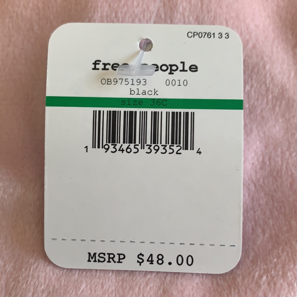 34DD NWT Free People ONE LEFT! Ari Underwire Bra - Black - Picture 7 of 8